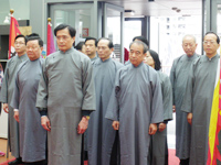 行政院客委會主委黃玉振率客委會一級主管恭送義民爺及忠勇公
